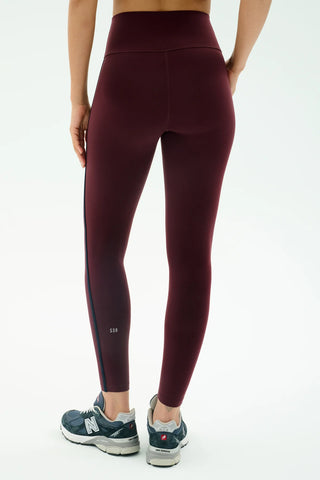 Splits59 Amber Airweight High Waist 7/8 - Dark Cherry/Indigo