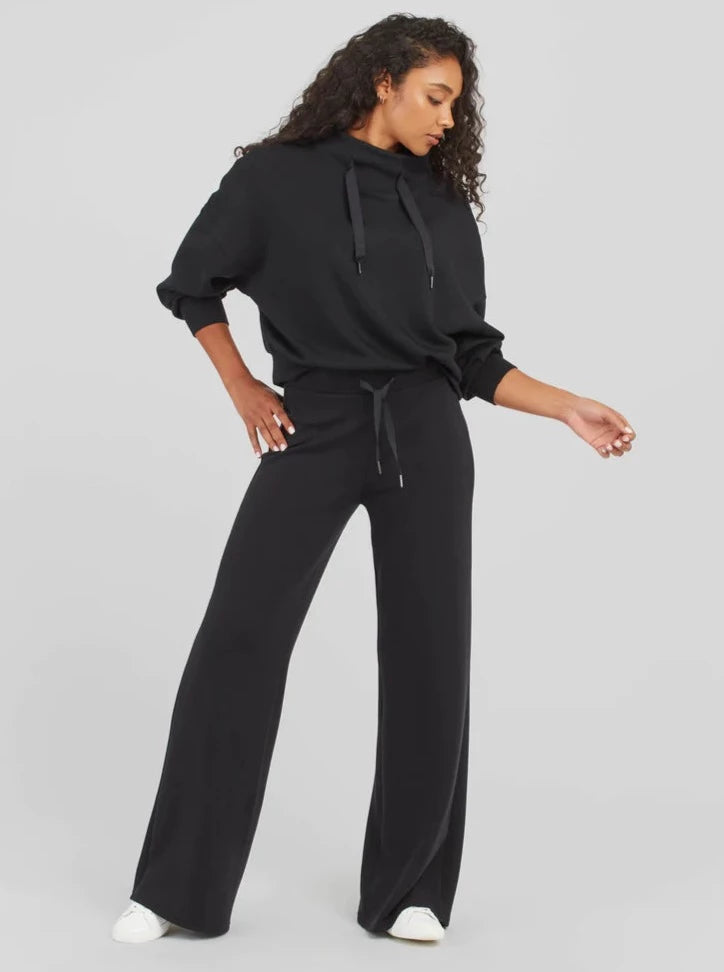 Spanx AirEssentials Black Wide Leg Pants 