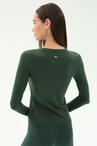 Splits59 Airweight Lite LS Waist Length Top - Military