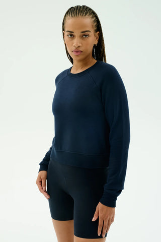 Splits59 Brooks Fleece Long Sleeve Sweatshirt - Indigo