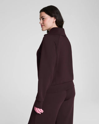Spanx AirEssentials Half Zip - Truffle Brown