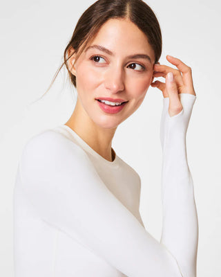 Spanx Smooth OnForm Long Sleeve Top - Powder