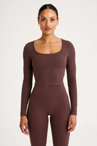 All Fenix Cloudcore Lite Scoop Long Sleeve - Espresso