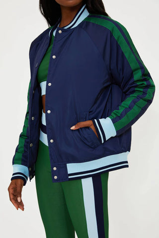 Beach Riot Flight Jacket - Ivy Color Block
