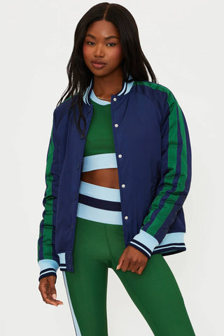 Beach Riot Flight Jacket - Ivy Color Block