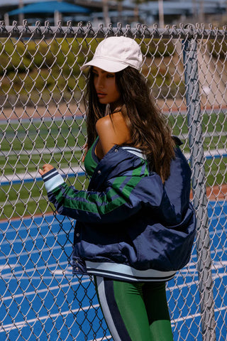 Beach Riot Flight Jacket - Ivy Color Block