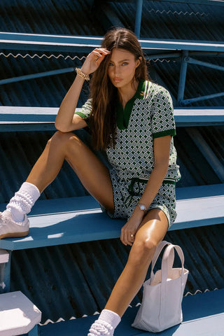 Beach Riot Giana Top - Racquet Club Green