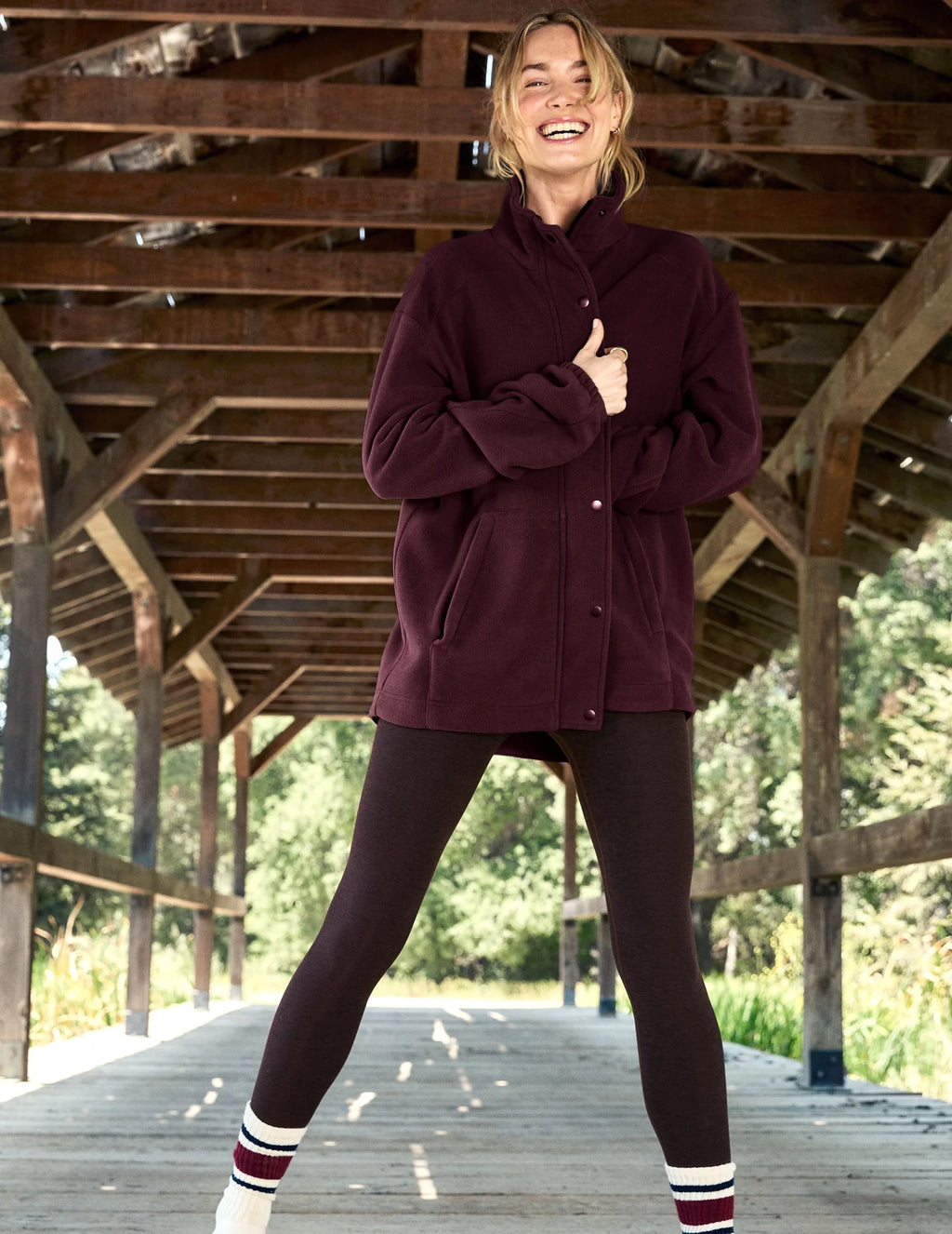 Beyond Yoga Explorer Jacket - Dark Cherry – SculptHouse