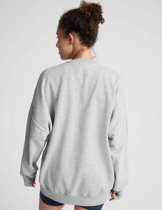 Beyond Yoga Luxefleece Oversized Sweatshirt - Light Heather Grey