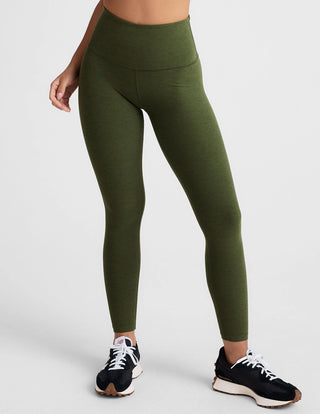Beyond Yoga Spacedye Caught In The Midi HW Legging - Army Green Heather