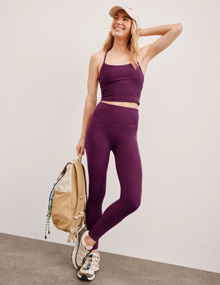 Beyond Yoga Spacedye Caught In The Midi HW Legging - Aubergine-Beet