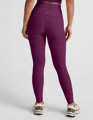 Beyond Yoga Spacedye Caught In The Midi HW Legging - Aubergine-Beet