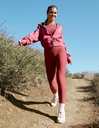 Beyond Yoga Spacedye Caught In The Midi HW Legging - Faded Rose Heather