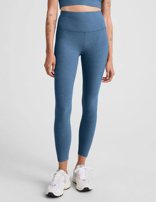 Beyond Yoga Spacedye Caught In The Midi HW Legging - Washed Denim