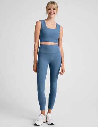 Beyond Yoga Spacedye Caught In The Midi HW Legging - Washed Denim