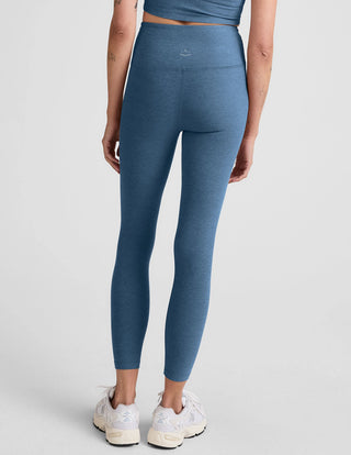 Beyond Yoga Spacedye Caught In The Midi HW Legging - Washed Denim