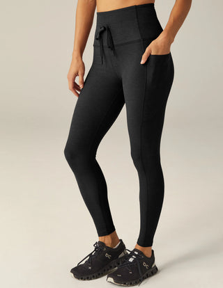 Beyond Yoga Spacedye Go Pocket Midi Legging - Darkest Night