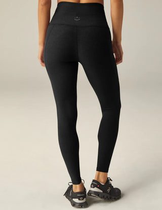 Beyond Yoga Spacedye Go Pocket Midi Legging - Darkest Night