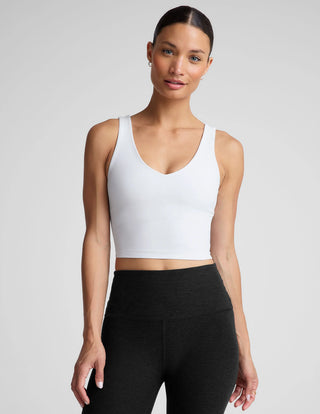 Beyond Yoga Spacedye Good Day Cropped Tank - Cloud White