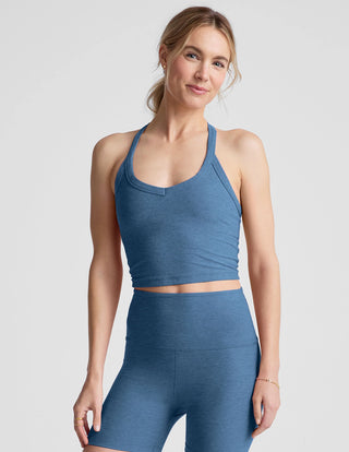 Beyond Yoga Spacedye On The Cropped Tank - Washed Denim