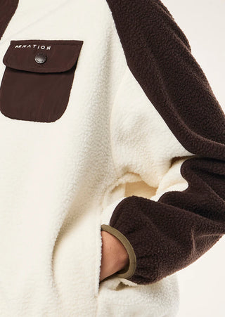 P.E. Takeover Jacket - Whisper White/Espresso