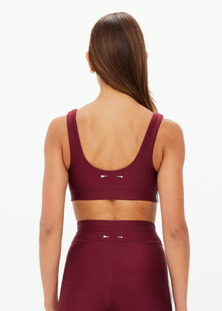 The Upside Oxford Harley Scoop Bra - Merlot