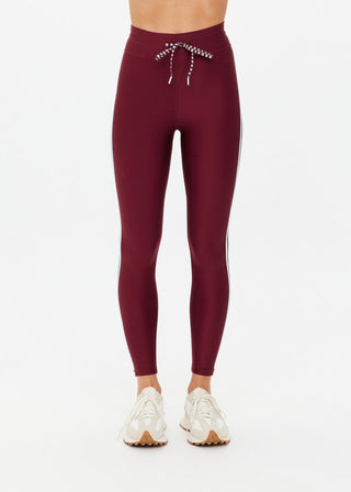 The Upside Oxford 25 Inch Midi Pant - Merlot