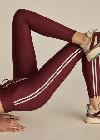 The Upside Oxford 25 Inch Midi Pant - Merlot