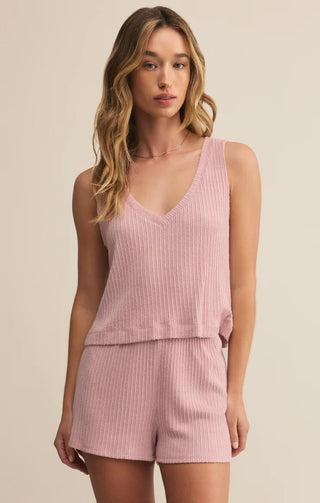 Z Supply Sloane V-Neck - Pink Pearl