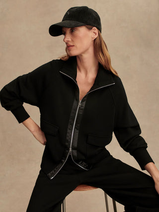Varley Roxbury Zip Through - Black