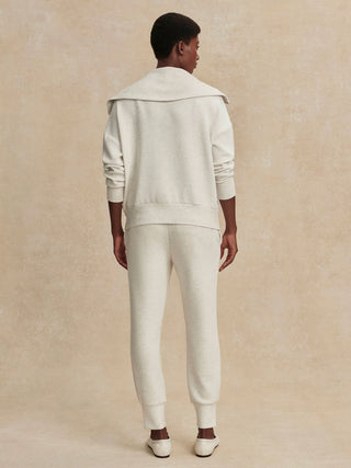 Varley The Slim Cuff Pant 25 - Ivory Marl