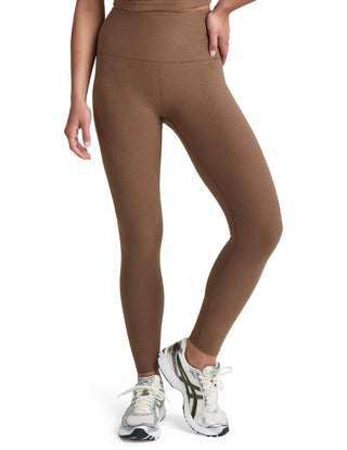 Beyond Yoga Spacedye Caught In The Midi HW Legging - True Chocolate Heather