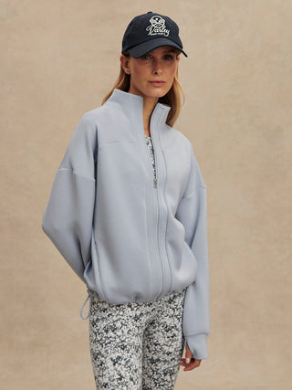 Varley Tayah Zip Through Midlayer - Blue Blizzard