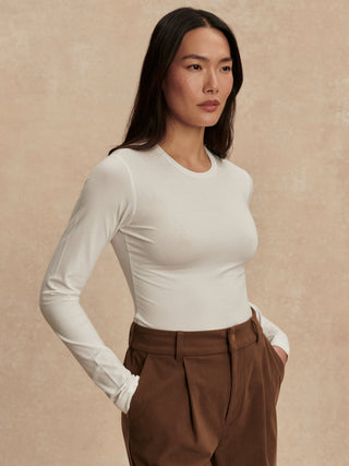 Varley Edna Long Sleeve - White