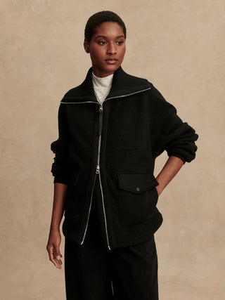 Varley Eleanor Patch Pocket Fleece - Black