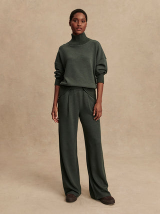 Varley The Extra Wide Leg Pant 29.5 - Olive Marl