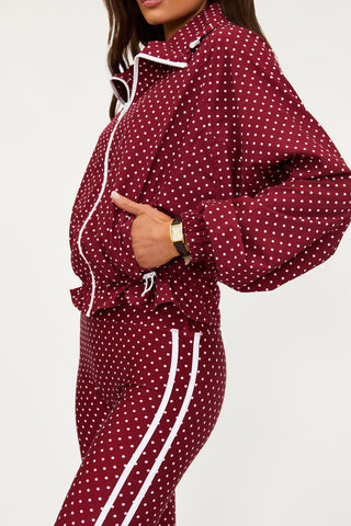 Beach Riot Casen Jacket - Crimson Dot