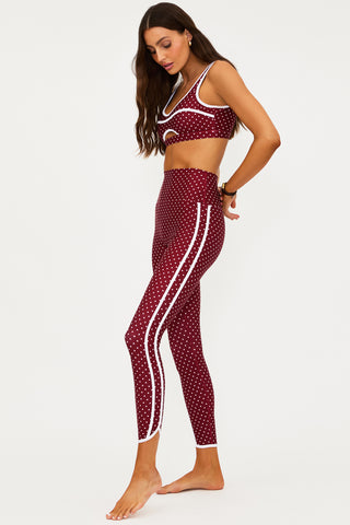 Beach Riot Rella Legging - Crimson Dot
