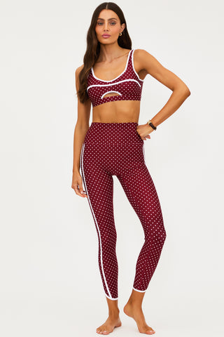 Beach Riot Rella Legging - Crimson Dot