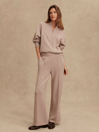 Varley The Wide Leg Pant 28 - Taupe Marl
