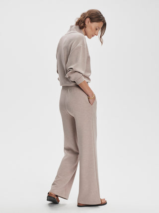 Varley The Wide Leg Pant 28 - Taupe Marl