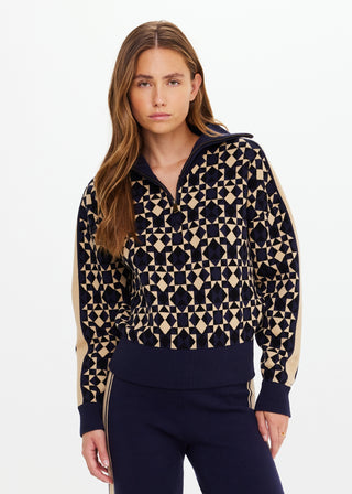 The Upside Cosmo Kairo Half Zip Knit - Geo