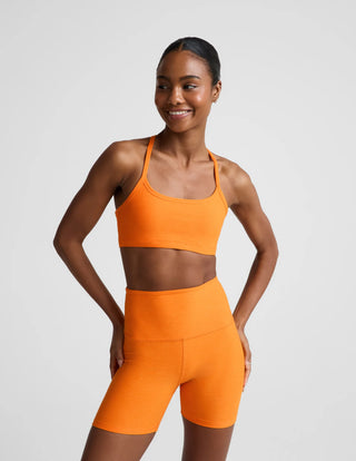 Beyond Yoga Spacedye Slim Racerback Bra -Bright Citrus Heather