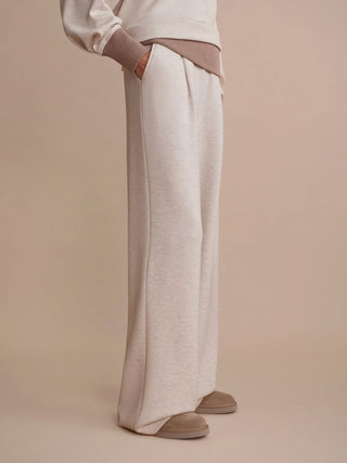 Varley The Extra Wide Leg Pant 29.5 - Ivory Marl