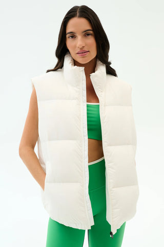 Splits59 Summit Nylon Puffer Vest - White