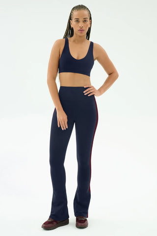Splits59 Raquel High Waist Supplex Flare - Indigo/Dark Cherry