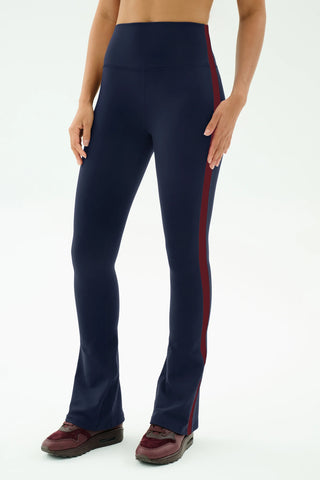 Splits59 Raquel High Waist Supplex Flare - Indigo/Dark Cherry