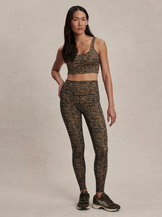 Varley Free Soft High Rise Legging 28 - Prairie Sand Cheetah