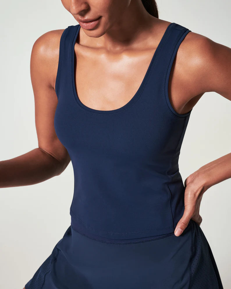 Spanx Get Moving Fitted Tank - Midnight Navy