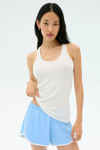 Splits59 Ashby Rib Crop - White